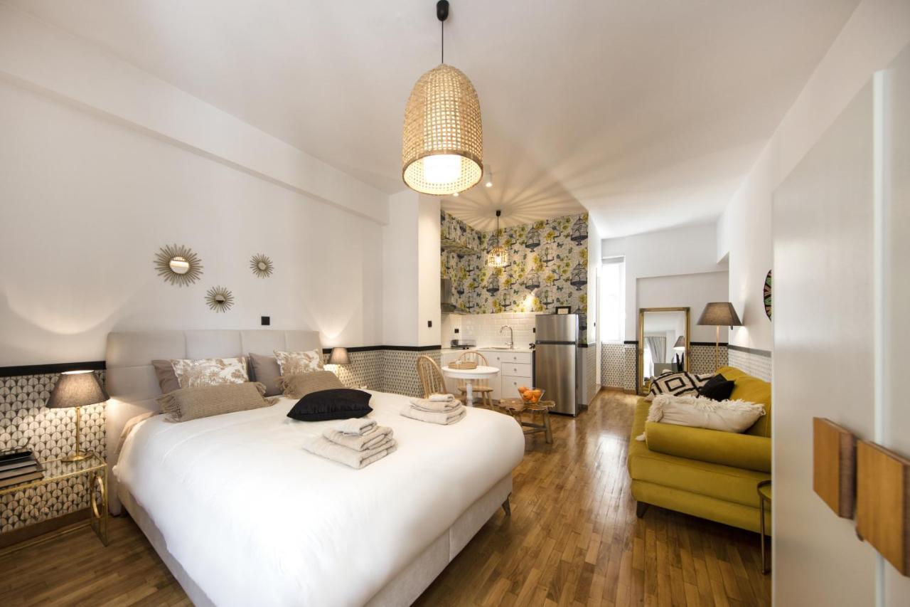 Pangsapuri studio 36 m² dengan 1 bilik mandi peribadi di Omonia Athens Luaran gambar