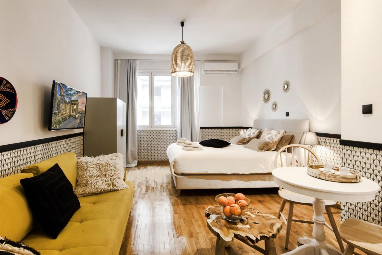 Pangsapuri studio 36 m² dengan 1 bilik mandi peribadi di Omonia Athens Luaran gambar