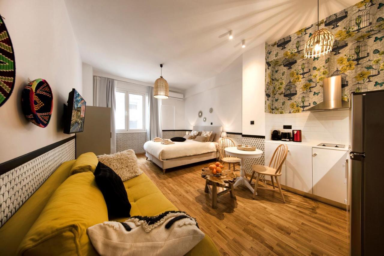 Pangsapuri studio 36 m² dengan 1 bilik mandi peribadi di Omonia Athens Luaran gambar