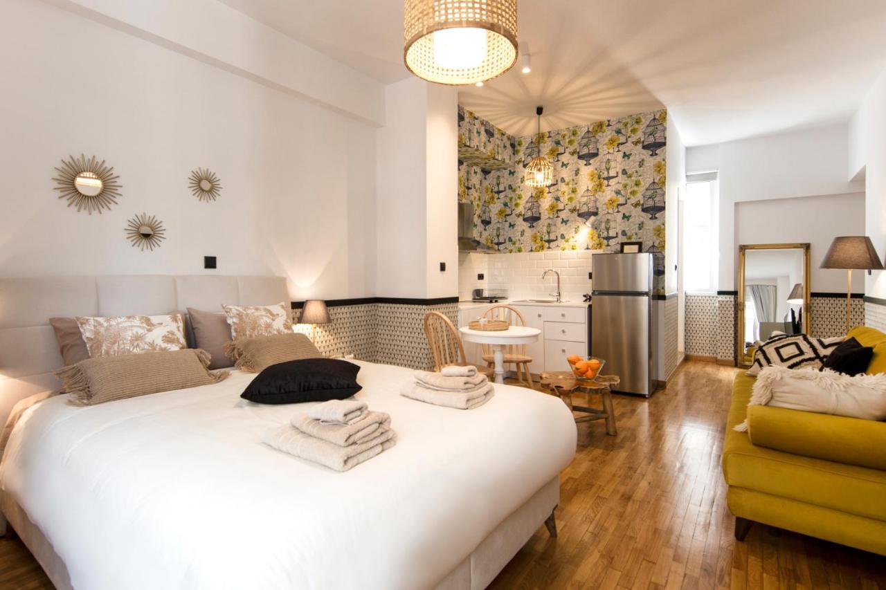 Pangsapuri studio 36 m² dengan 1 bilik mandi peribadi di Omonia Athens Luaran gambar